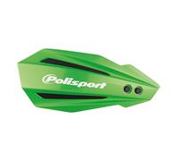 POLISPORT 8308500036 - Hand Protectors Bulit 1 MX-Style Plastic Attachment Point Including Mounting Kit Compatible with Kawasaki Motorcycles in Green