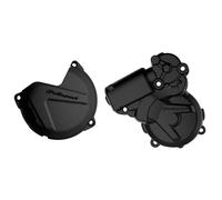 Polisport Clutch & Ignition Cover Protector KTM EXC250/300 13-16 Black