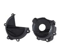 Polisport Clutch & Ignition Cover Protector Suzuki DR-Z400 00-25 Black Black
