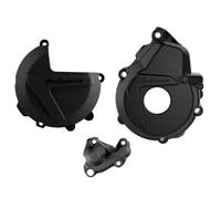Polisport Clutch & Ignition Protectors For KTM EXC-F 250 350 2017-2023 Black