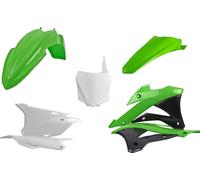 Polisport Complete MX Body Kit Black/Green/White For Kawasaki KX 100 2014-2019