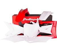 Polisport Plastic Kit Honda CRF250R 14-17, CRF450R 13-16 OEM Red/White Inc Fork