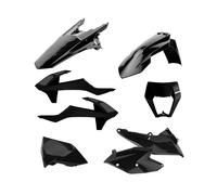 Polisport Enduro Plastics Kit With Headlight Mask KTM EXC EXC-F 2017-2019 Black