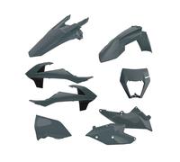 Polisport Enduro Plastics Kit With Headlight Mask KTM EXC EXC-F 2017-2019 Grey