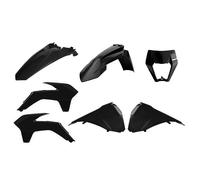 Polisport Off Road Enduro Restyling Ktm Exc/exc-f 14-16/17-19 90880 Plastics Kit Black