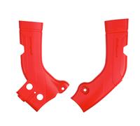 POLISPORT 8472600002 - Skid Plate Set Made of Durable, Impact-Resistant Plastic, Compatible with Honda Motorcycles in Red