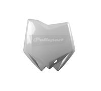 Polisport Front Number Plate 8658200002 - White - Fits Husqvarna TC250/TC450/TC510, CR125