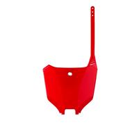 POLISPORT 8680600001 - OEM Replica Front License Plate Made of Durable and Durable Glossy Plastic Compatible with Honda Motorcycles in Red