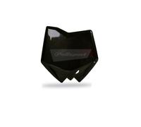 POLISPORT Front Number Plate Black Husqvarna, black