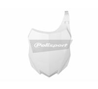 POLISPORT Front Number Plate White Kawasaki KX250F/KX450F, white