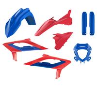 Polisport full plastic kit BLUE/RED