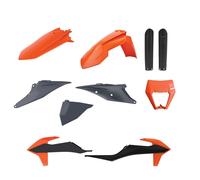 Polisport Full Plastics Kit For KTM EXC150 TPI 2020 2021 OEM Black Orange