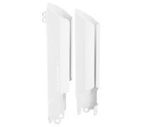POLISPORT 8399500001 Full Wraparound Fork Protector Shock and Abrasion Resistant Plastic Fits YAMAHA Motorcycles in White