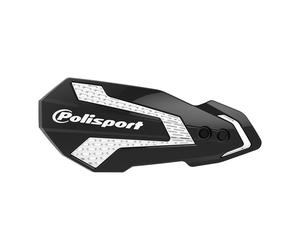 Polisport MX Flo Hand Guards For Suzuki RMZ250 2004-2023 RMZ450 2007-2023 Black