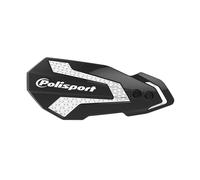 POLISPORT 8308200060 - MX Flow Hand Protector Rieju MR 250/300 21-25 inch, Ventilated and Versatile Protection with Modern Design and Dual System Mounting, Colour: Black/White