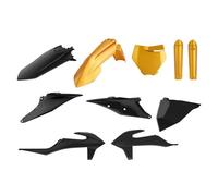 POLISPORT 91052 Polisport MX Plastic Replica Kit for Those Looking for OEM Quality for KTM Motorcycles in Gold/Black
