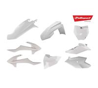 POLISPORT 90761 - Polisport MX plastic replica kit for those seeking OEM quality for KTM motorcycles in white color