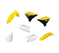 Polisport Mx Restyling Suzuki Rm125/250 01-08 Oem 90864 Plastics Kit Yellow,White