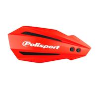 POLISPORT 8308500003 - Hand Protectors BULLIT 1 MX-Style Plastic Attachment Point Including Mounting Kit Compatible with Beta RR Motorcycles in Red