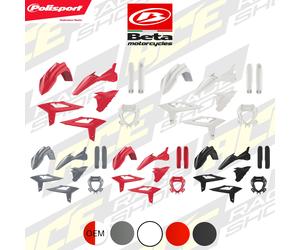 POLISPORT PLASTIC BOX KIT BETA 125-480RR 2T+4T 20-22 ENDURO (INC FORK GUARDS)