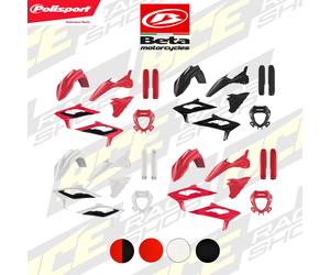 POLISPORT PLASTIC BOX KIT BETA 125-480RR 2T+4T 23-24 INC FORK GUARDS