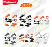Polisport Enduro Plastics Kit With Headlight Mask KTM EXC EXC-F 2017-2019 OEM