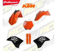 POLISPORT PLASTIC BOX KIT KTM SX/SXF 07 INC FORK GUARDS
