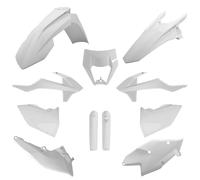Polisport Plastic Kit Fits KTM EXC(F) XC-W 125 250 300 350 450 500 17-19 White