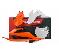 Polisport Plastic Kit Fits KTM SX 65 16-23 GasGas MC 65 21-23 Orange/White