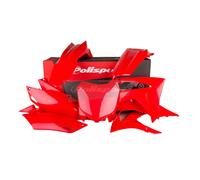 Polisport Off Road Mx Full Honda Crf250r 14-17/crf450r 13-16 91532 Plastics Kit Red