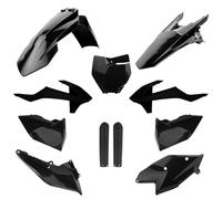 Polisport Plastics Kit For KTM SX125 2016 2017 2018 Black