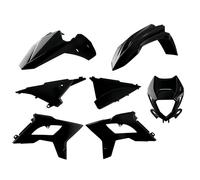 Polisport Plastics Kit - Beta 250/300/350/390/430/480/498 RR 2T & 4T 2013-17 Restyle To 2022 Style - Black