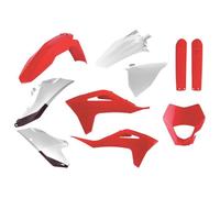 POLISPORT Plastic Kit - Red/White, white