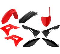 Polisport Plastics Kit For Honda CRF250R 2018 2019 2020 2021 Black Red