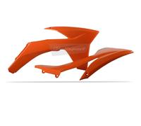POLISPORT Radiator Cover (Orange) To Fit KTM SXF Models 11-12