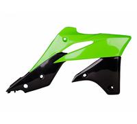 POLISPORT Radiator Covers OEM Color Green/Black Kawasaki KX250F, black
