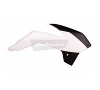 Polisport Radiator Scoops For KTM SX85 2013-2017 White Black
