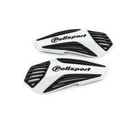 Polisport Replacement Shells For MX Air Hand Guards 2-Piece Set White/Black