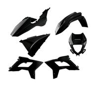 Polisport Restyle Plastics Kit - Beta RR 125/250/300/350/390/430/480 2T & 4T 2018-19 - Black