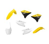 Polisport Mx Restyling Suzuki Rm125/250 01-08 Oem 90864 Plastics Kit Yellow,White
