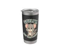 Polite Guilt Mouse Humor Funny Apology Saying Stainless Steel Insulated Tumbler