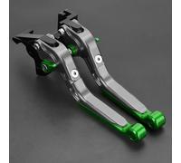 POLITI 2025 for Z900 2027-2021 Motorcycle Adjustable Brake Clutch Levers Handlebar Grips(Green4)