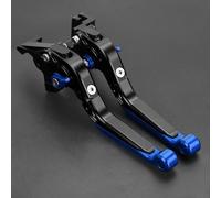 POLITI CNC Adjustable Brake Clutch Lever for Yamaha NVX155 AEROX155 17-18 Hand Grips Handlebar Ends Motorcycle(Blue3)