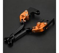 POLITI for CBF125 2008-2015 Motorcycle Accessories Adjustable Folding Brake Clutch Levers(Orange 3)