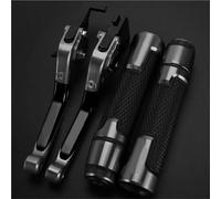 POLITI for CBF125 2008-2015 Motorcycles Accessories Brake Clutch Levers Handlebars Handle Grips Bar Ends(Gray 2)
