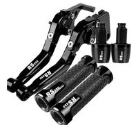 POLITI Motorcycle Adjustable Brake Clutch Levers for Aprilia RS250 Rs 250 1998 1999 2000 2001 2002 2003 Handlebar Handles Ends Grips(Nero)