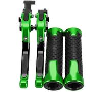 POLITI Motorcycle Brake Clutch Lever for CBR1100XX CBR 1100 XX Super Blackbird 1997 1998 1999 2000-2007 Handlebar Grips Ends Caps(Green B)