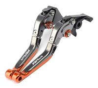 POLITI Motorcycle Brake Clutch Lever Grips Handlebar Ends for Yamaha YZF 600R Thundercat 1994-2008(Orange2)