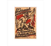 Wee Blue Coo POLITICAL GERMAN SOCIALIST REPUBLIC WEIMAR GERMANY FRAMED ART PRINT B12X1016