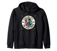 Political Graffiti - Civic - Equality in Voting Graphic Zip Hoodie